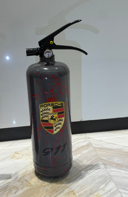 911 Motorsport-Inspired Decorative Fire Extinguisher