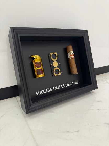 Success Smells Like This - Luxury Cigar Box Frame – A Statement for Winners