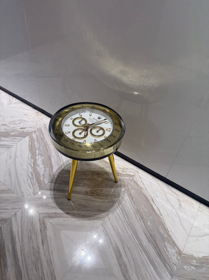 Handmade Luxury Timepiece-Inspired Round Side Table