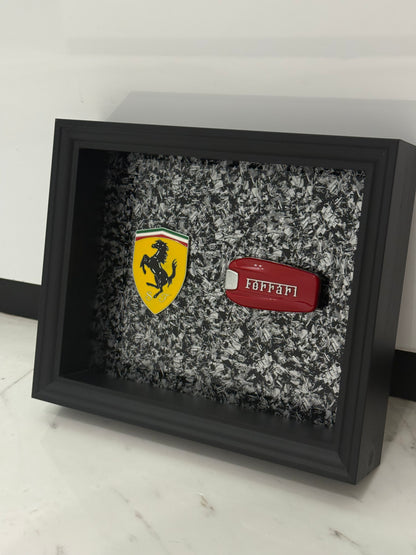 Automotive Inspired yellow shield Luxury Box Frame