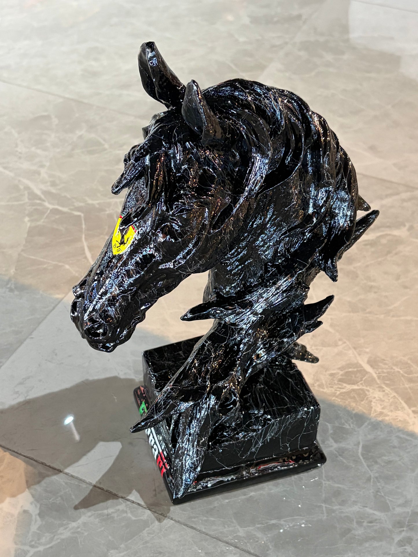 Automotive inspired Horse Sculpture - The Spirit of Power and Speed