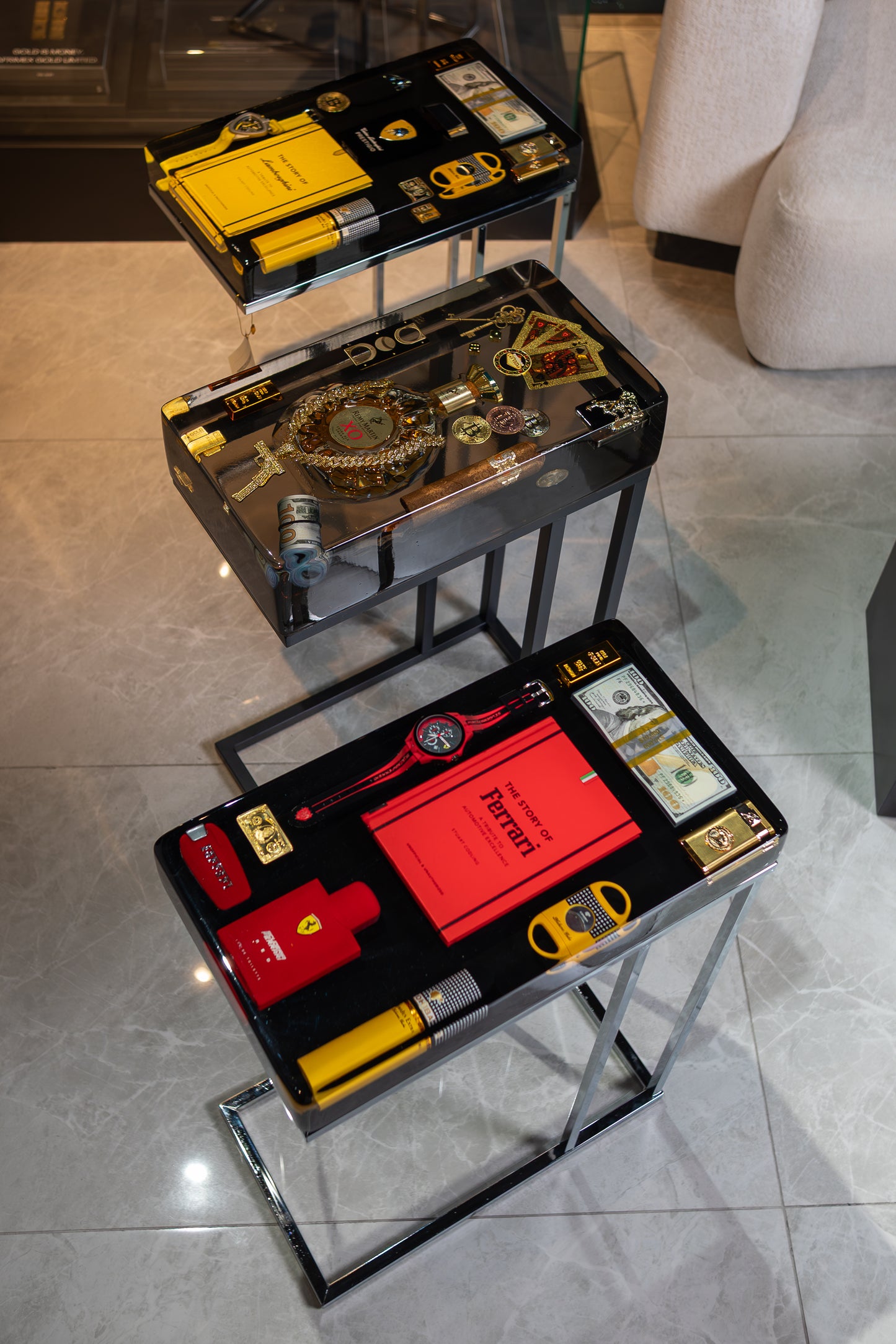 Ferrari limited edition no 07 - Square Side Table