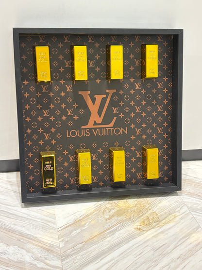 Luxury Gold Bar Collection Box Frame