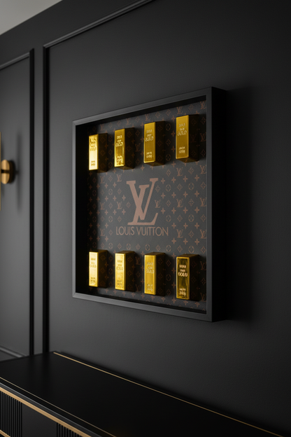 Luxury Gold Bar Collection Box Frame