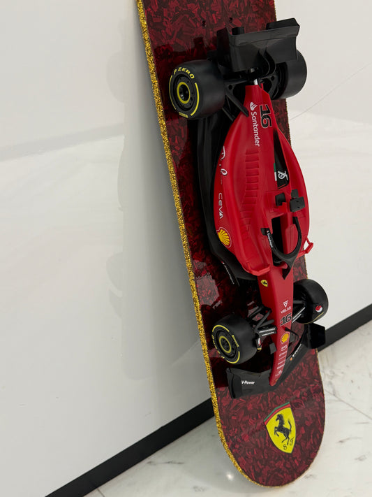 Ferrari Formula 1 Skateboard Art Deck