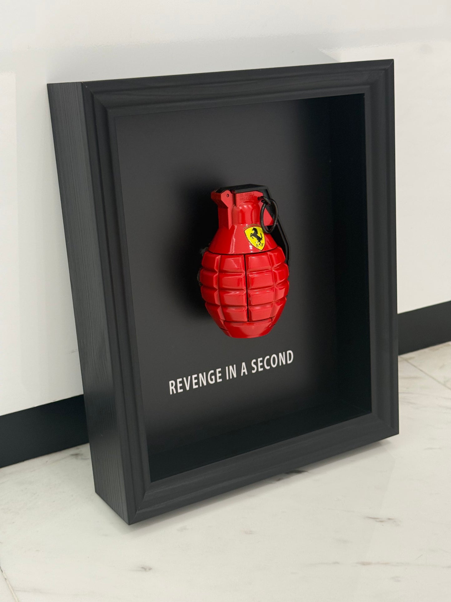 Revenge In A Second – Luxury Car Inspired Grenade Box Frame