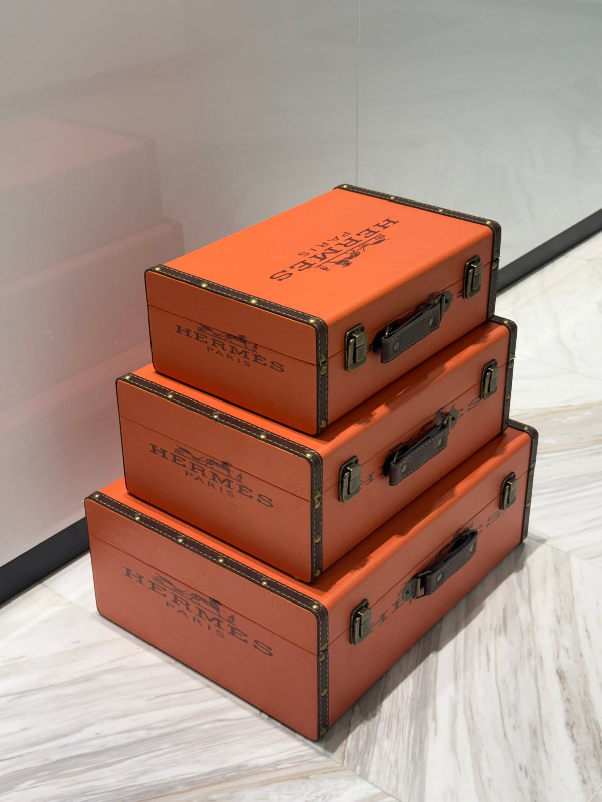 Hermes decoration Luggage set 3 pieces