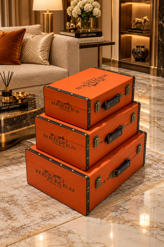 Hermes decoration Luggage set 3 pieces