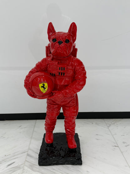Ferrari Astronaut Bulldog Sculpture - unique Edition