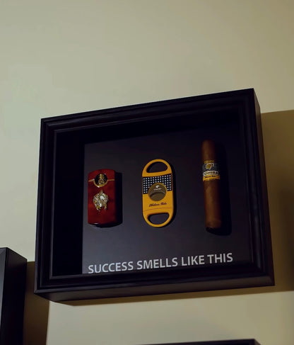 Success Smells Like This - Luxury Cigar Box Frame – A Statement for Winners