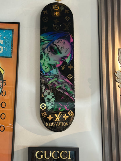 LV Skateboard Louis Vuitton Punk Lady black