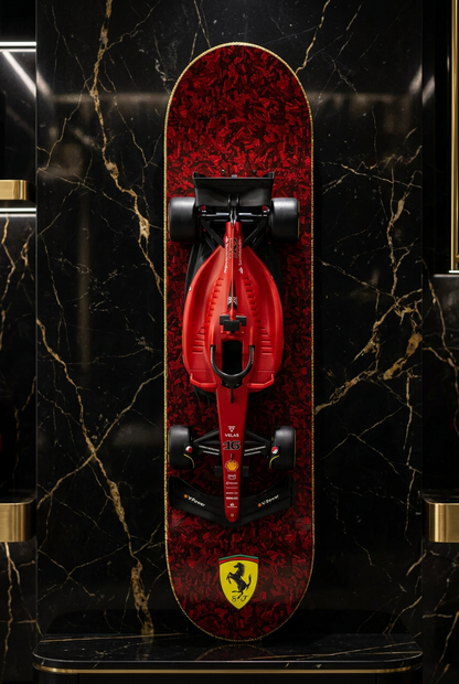 Ferrari Formula 1 Skateboard Art Deck