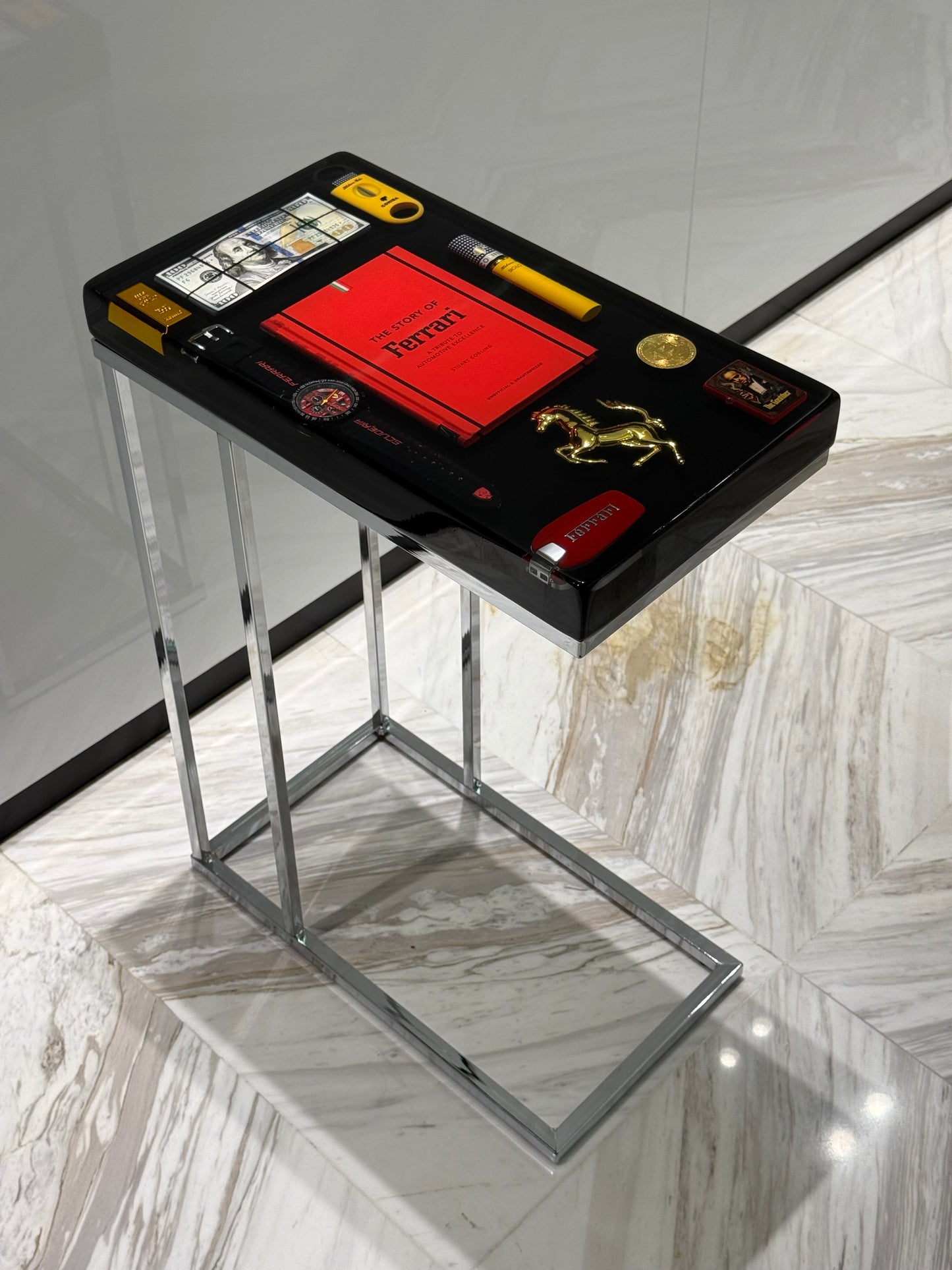 Ferrari limited edition no 09 - Square Side Table