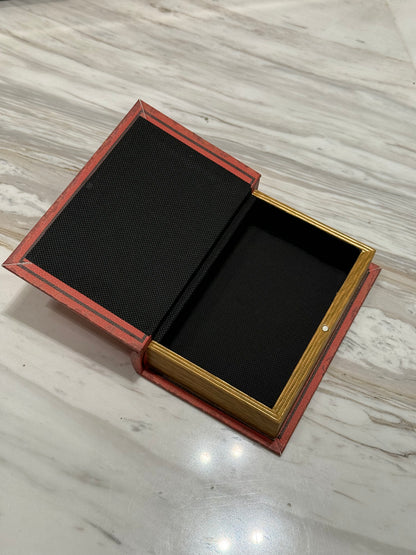 Vintage Racing-Inspired Hidden Storage Book