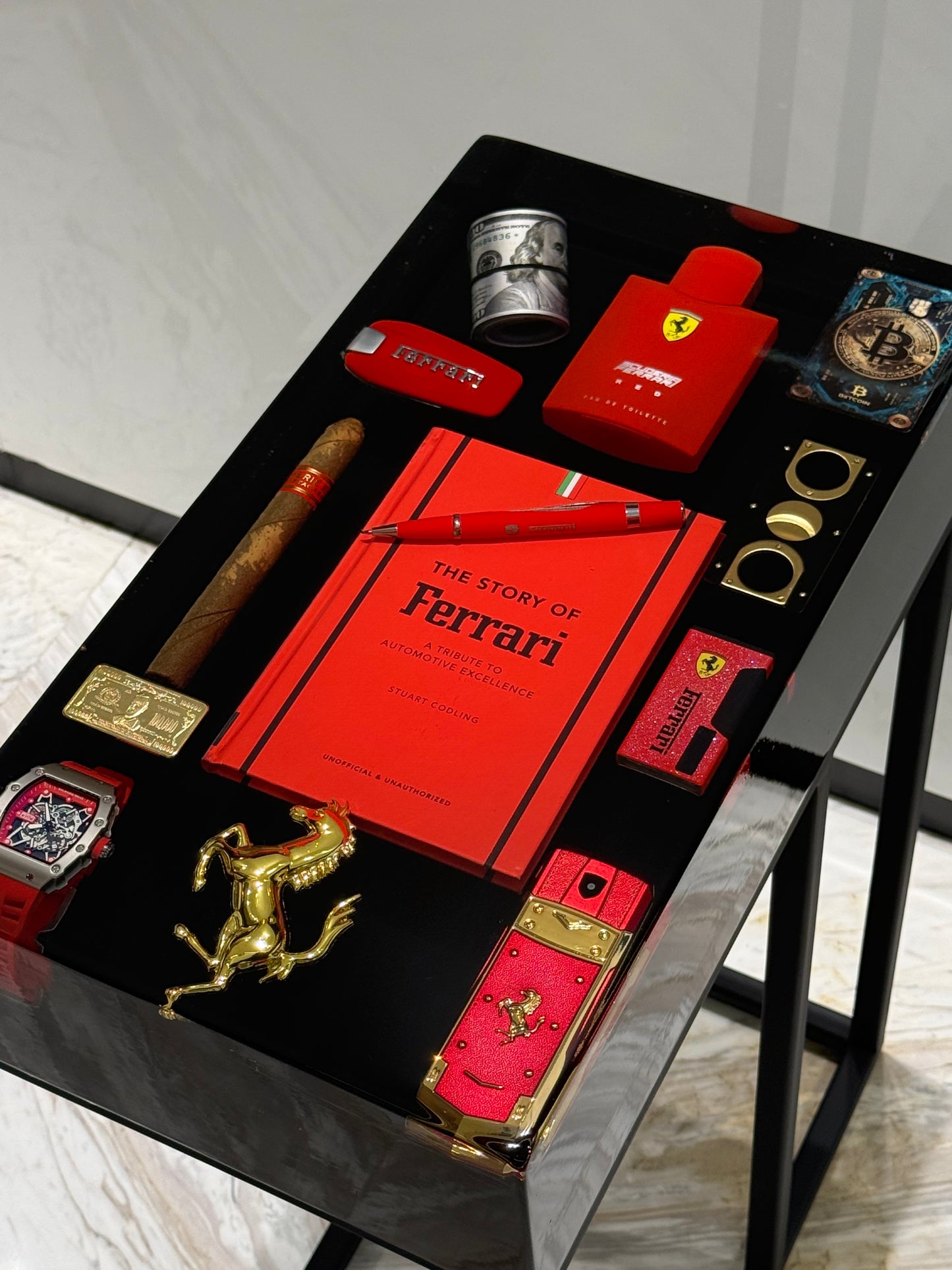 Ferrari exclusive edition 1 of 1 - Square Side Table
