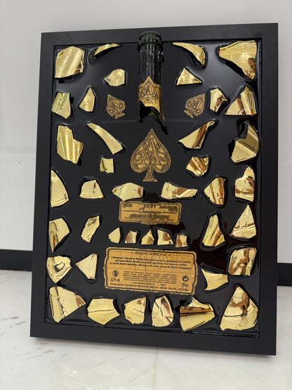 ACE Champagne Gold Broken Bottle art