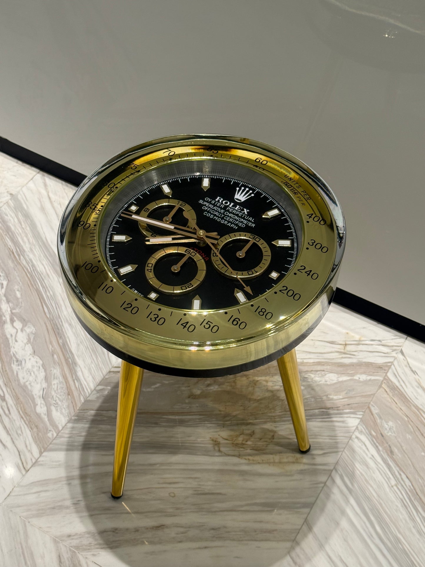 Unique luxury Rolex watch side table round