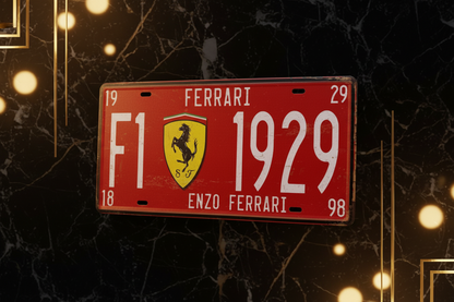 Vintage Racing-Inspired Metal Wall Plate