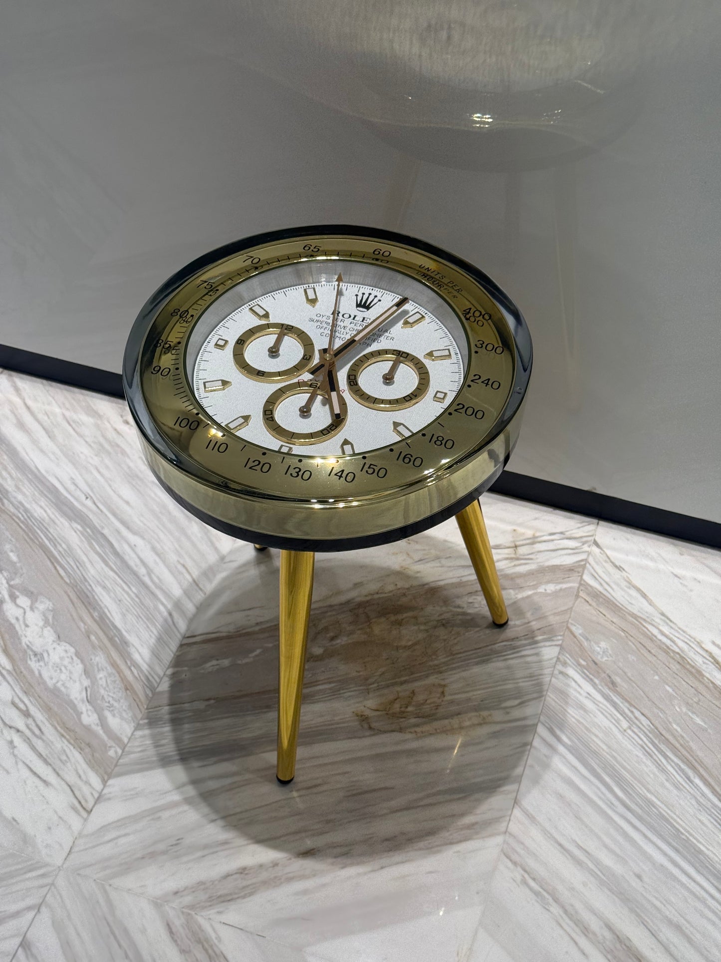 Handmade Luxury Timepiece-Inspired Round Side Table