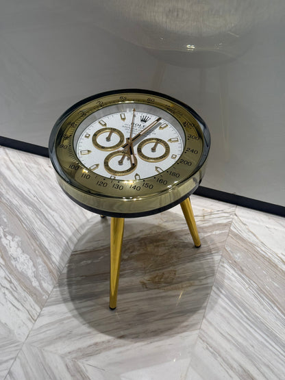 Handmade Luxury Timepiece-Inspired Round Side Table