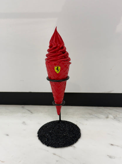 Red Motorsport-Inspired Decorative ice cream