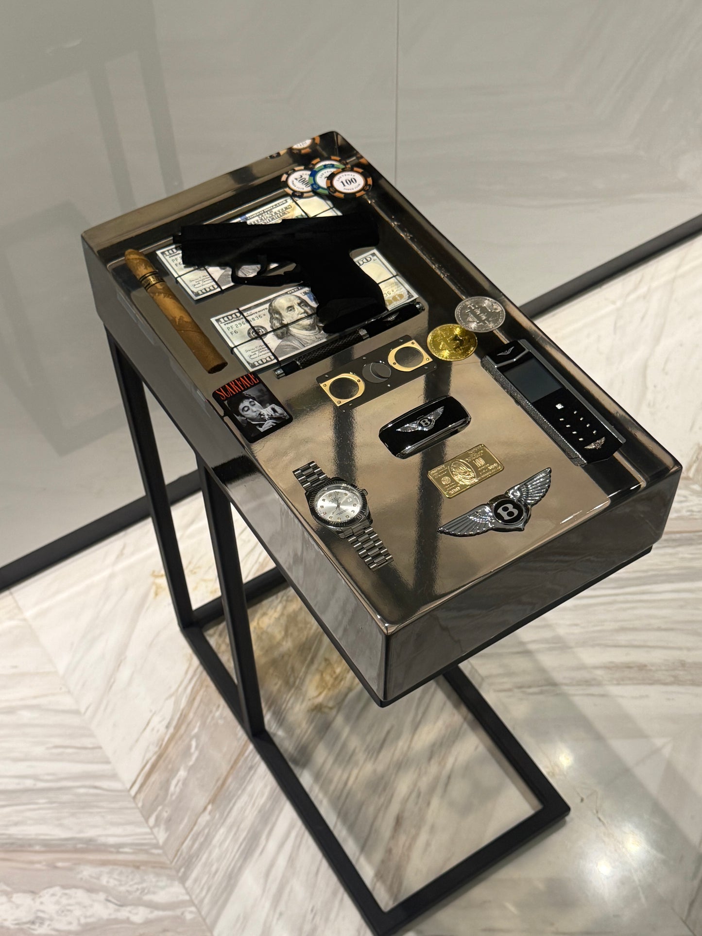 Bentley limited Edition no. 1 Square side Table