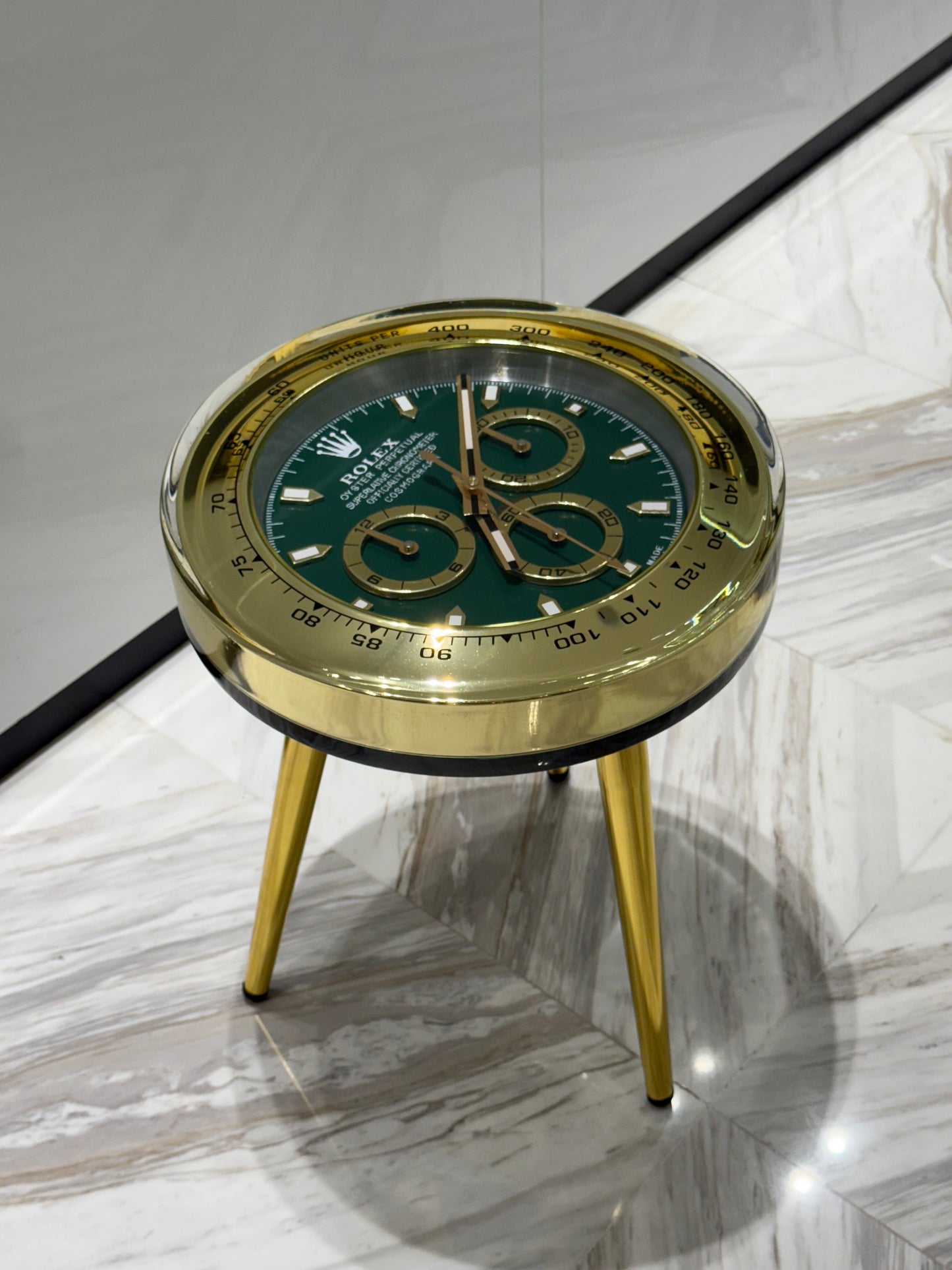 Rolex watch round side table