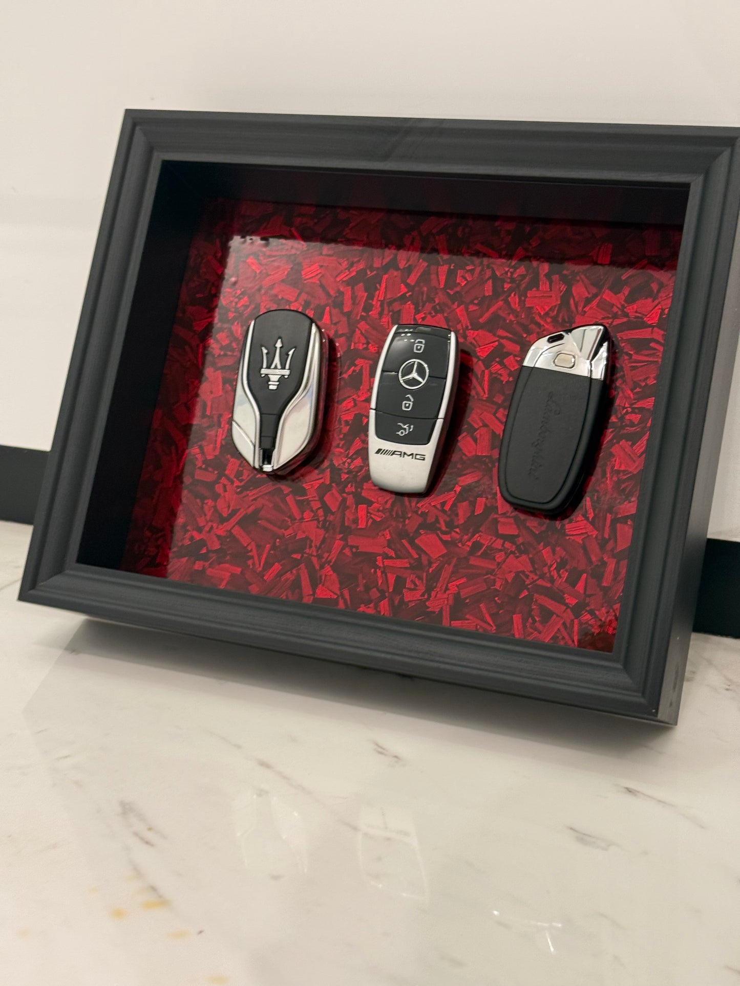 Elite Key Collection Shadow Box Frame – Luxury Automotive Inspired Wall Art