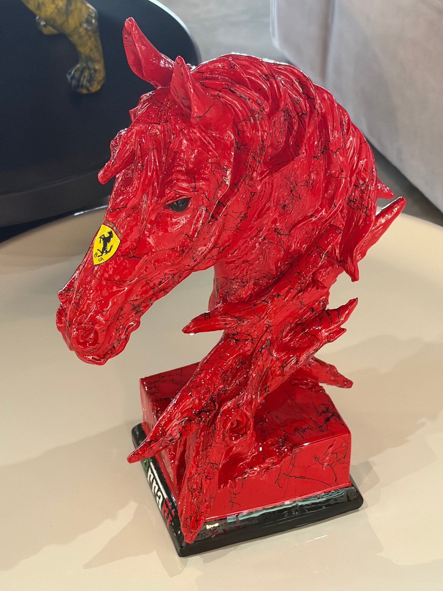 Automotive inspired Horse Sculpture - The Spirit of Power and Speed