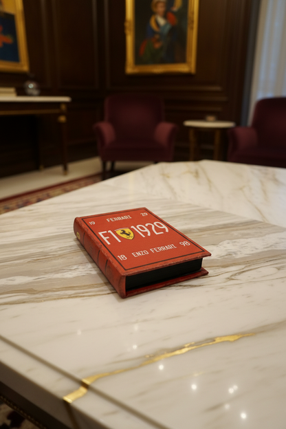 Vintage Racing-Inspired Hidden Storage Book