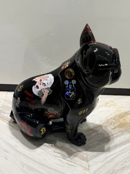 Automotive Dog Sculpture with marble effect