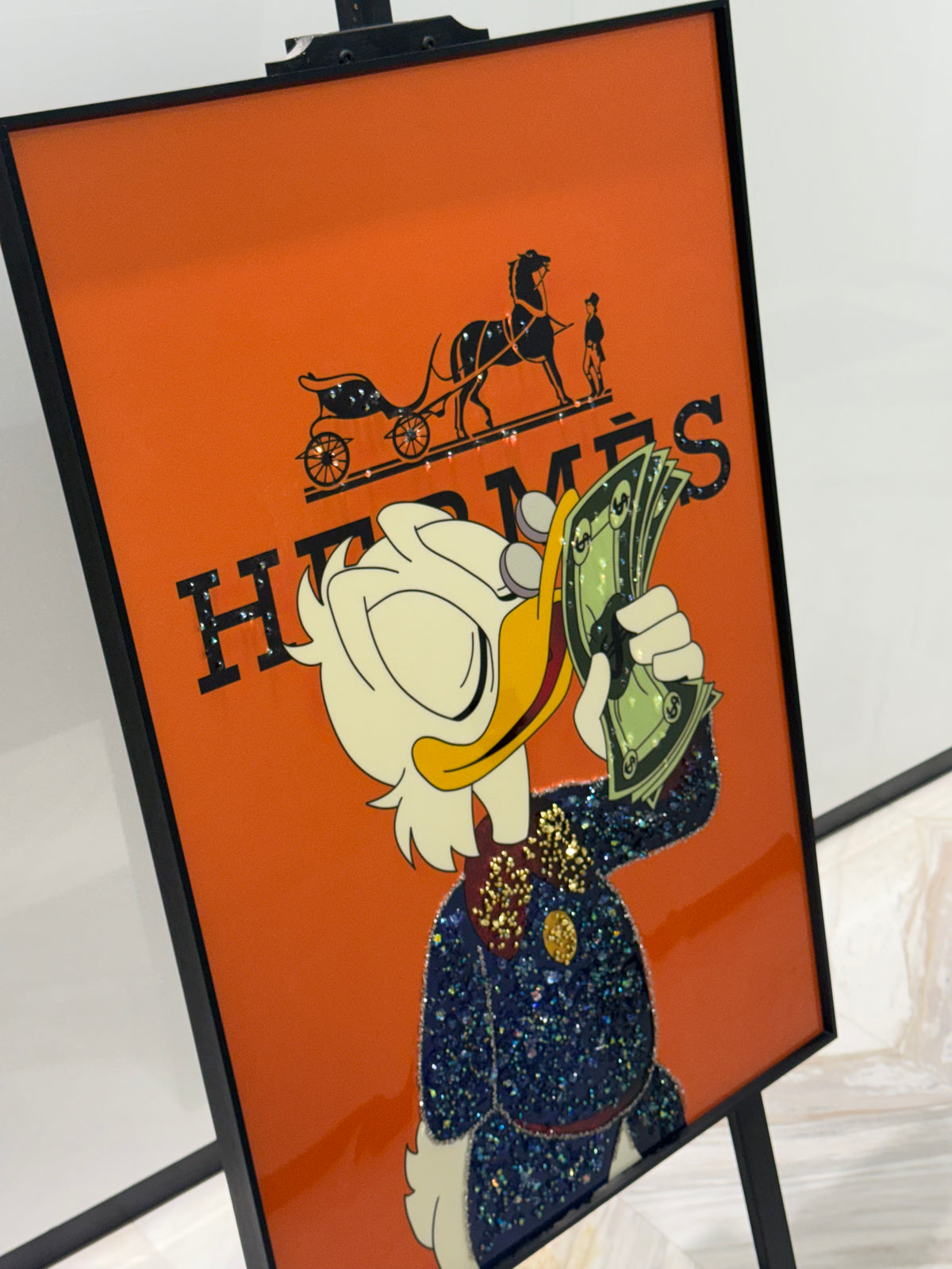 Hermes Duck inspired Dollar Art Frame