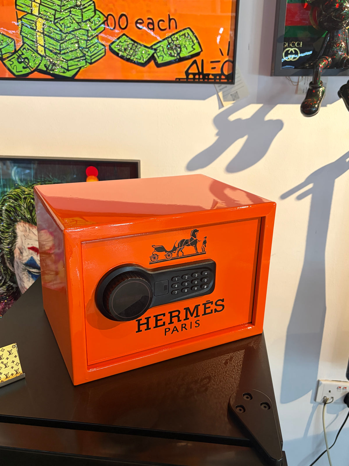 Orange Luxury-Inspired Digital Safe Box
