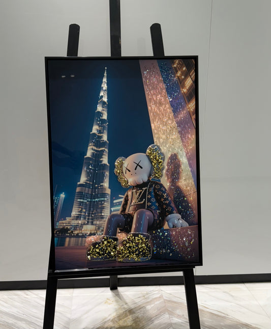 KAWS Burj Khalifa Art Frame - special edition