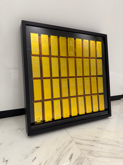 Gold bar Box Frame – The Ultimate Statement Piece