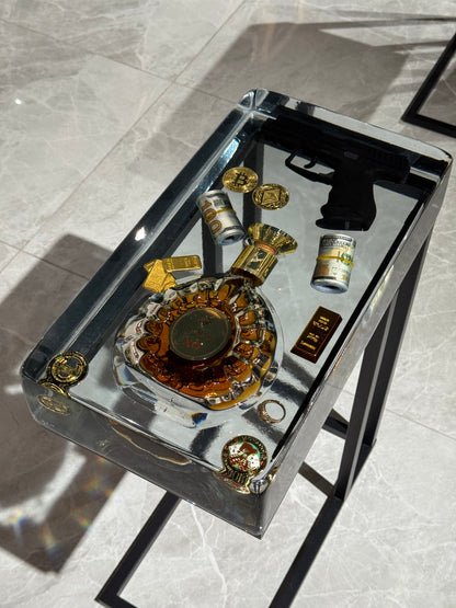 Remy Martin XO Square Side Table