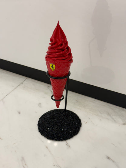 Red Motorsport-Inspired Decorative ice cream