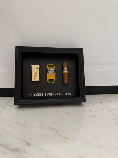 Success Smells Like This - Luxury Cigar Box Frame – A Statement for Winners
