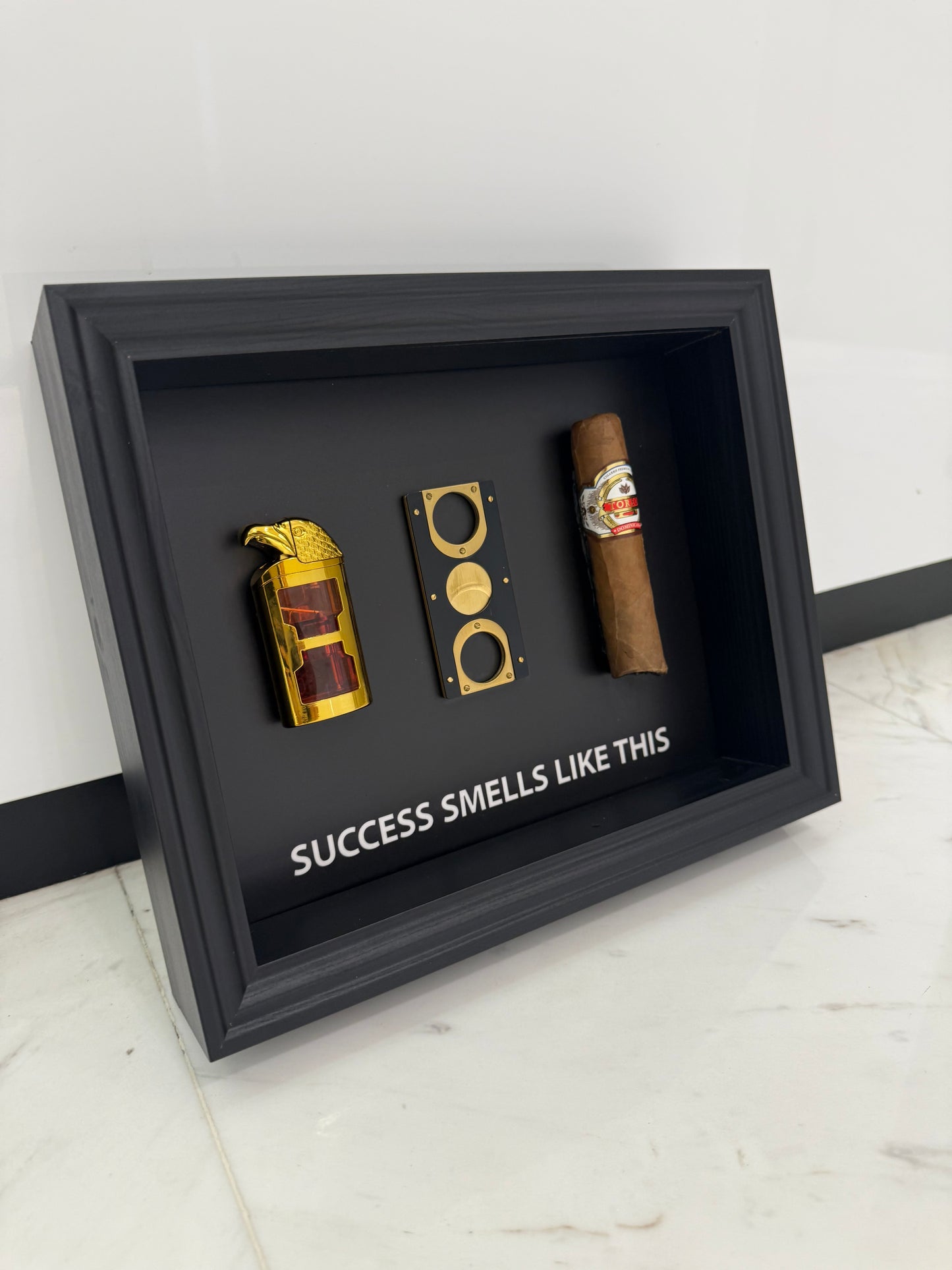 Success Smells Like This - Luxury Cigar Box Frame – A Statement for Winners