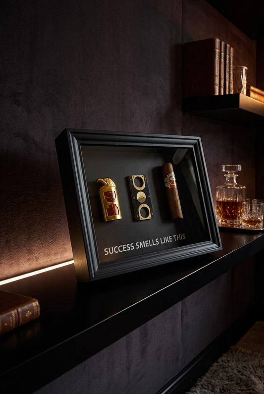 Success Smells Like This - Luxury Cigar Box Frame – A Statement for Winners