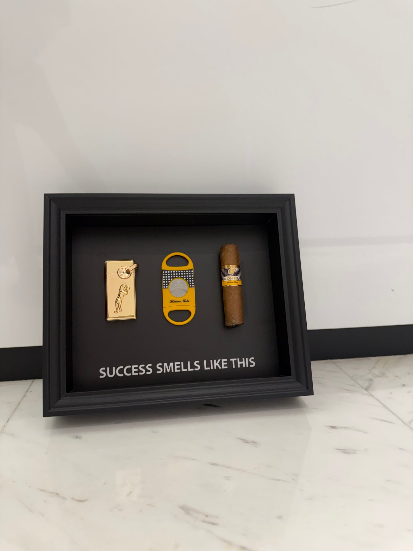Success Smells Like This - Luxury Cigar Box Frame – A Statement for Winners