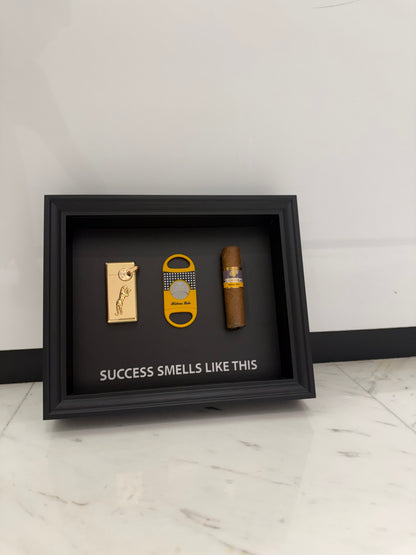 Success Smells Like This - Luxury Cigar Box Frame – A Statement for Winners