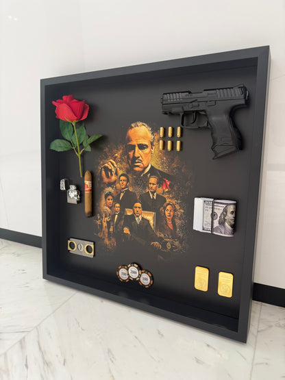 Legacy of Power Shadow Box Frame – Luxury Mafia Inspired Wall Art