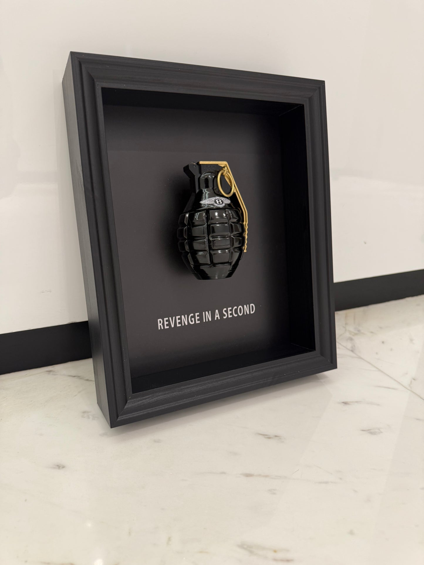 Revenge In A Second – Luxury Car Inspired Grenade Box Frame