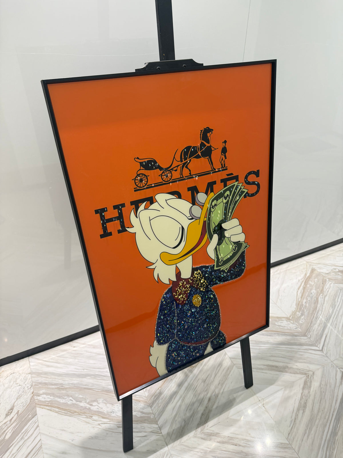 Hermes Duck inspired Dollar Art Frame