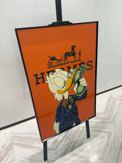 Hermes Duck inspired Dollar Art Frame