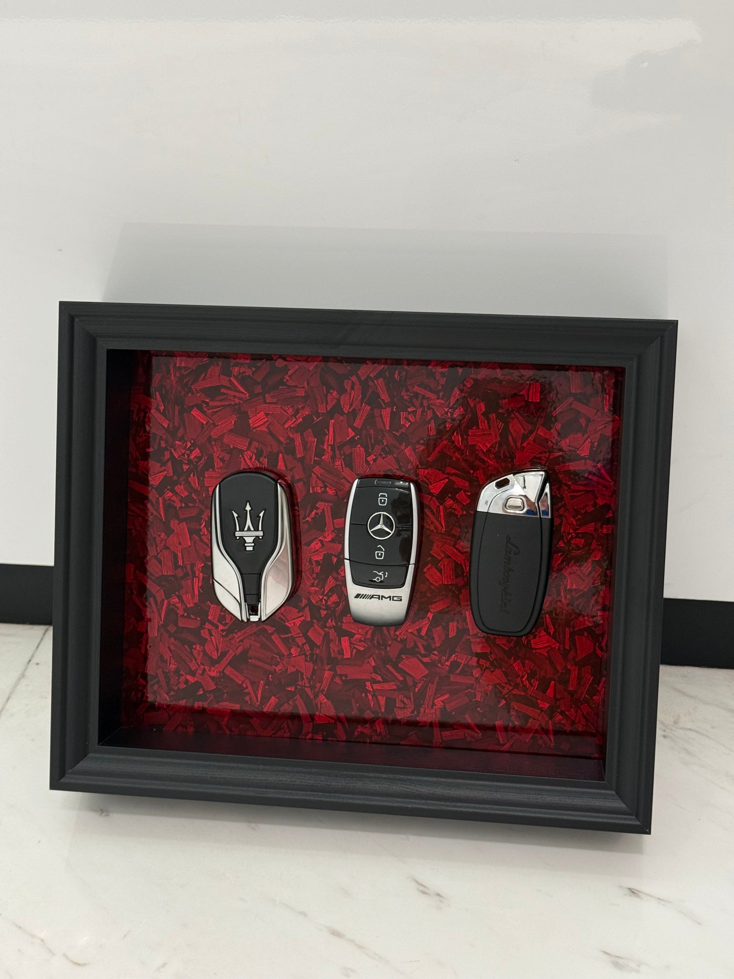 Elite Key Collection Shadow Box Frame – Luxury Automotive Inspired Wall Art