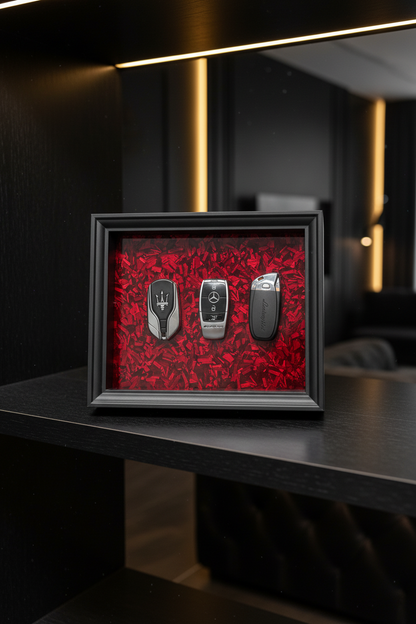 Elite Key Collection Shadow Box Frame – Luxury Automotive Inspired Wall Art
