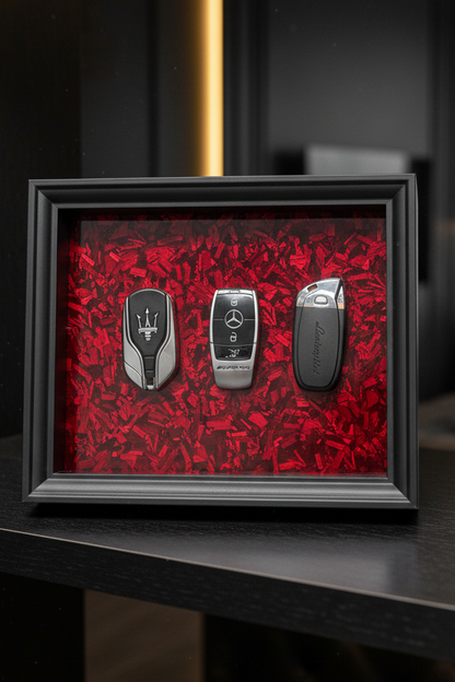 Elite Key Collection Shadow Box Frame – Luxury Automotive Inspired Wall Art