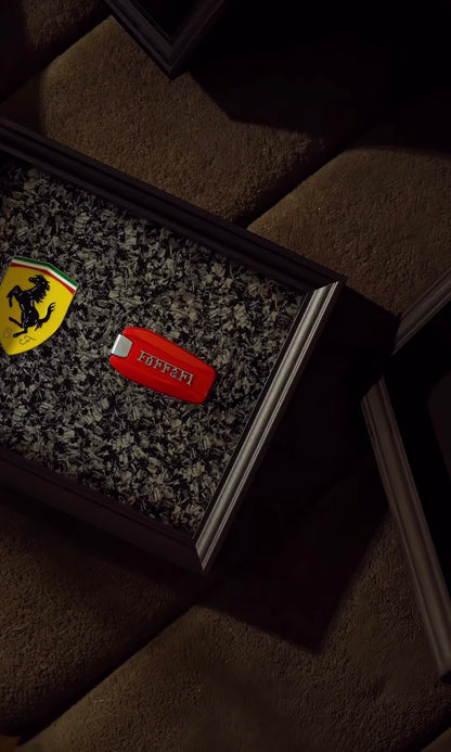Automotive Inspired yellow shield Luxury Box Frame